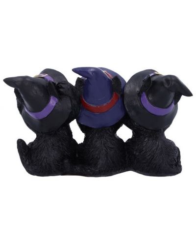 Σετ αγαλματίδια Nemesis Now Adult: Humor - Three Wise Black Cats, 11 cm - 3