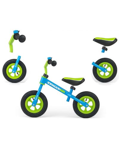 Ποδήλατο ισορροπίας  Milly Mally - Dragon Air,μπλε /πράσινο - 2