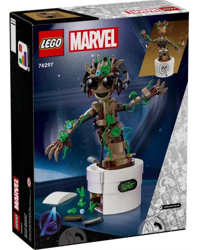 Κατασκευαστής LEGO Marvel Super Heroes - Dancing Groot (76297) - 2