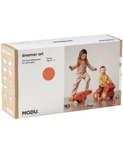 Σετ παιχνιδιού Modu - Dreamer set, Set Burnt Orange + Dusty Green - 2