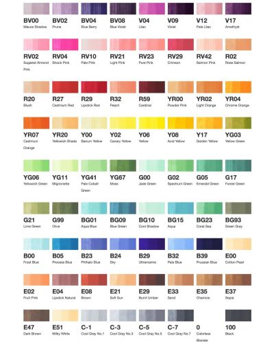 Σετ μαρκαδόρων Too Copic Ciao - А colors, 72  χρώματα - 2