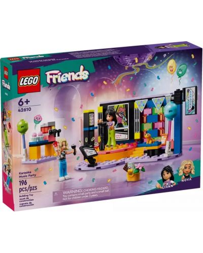Κατασκευαστής LEGO Friends - Μουσικό πάρτι με καραόκε (42610) - 1