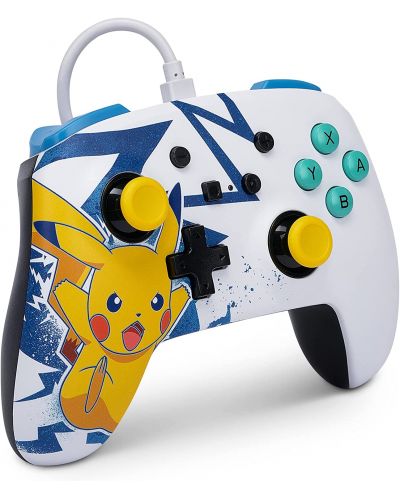 Controller  PowerA - Enhanced, ενσύρματο, για  Nintendo Switch, Pikachu High Voltage - 2