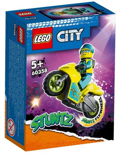 Κατασκευαστής Lego City - Stuntz,Cyber μηχανή για κόλπο  (60358) - 1