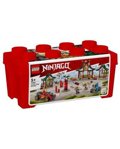 Κατασκευαστής LEGO Ninjago- Κουτί με δημιουργικά τουβλάκια νίντζα (71787) - 1