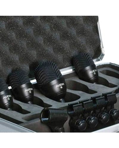 Σετ μικρόφωνο και τύμπανα AUDIX - FP5, 5 κομμάτια, μαύρο - 7