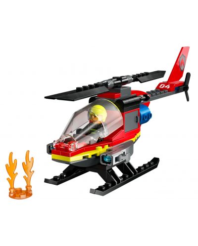 Κατασκευαστής LEGO City - Πυροσβεστικό ελικόπτερο διάσωσης(60411) - 3