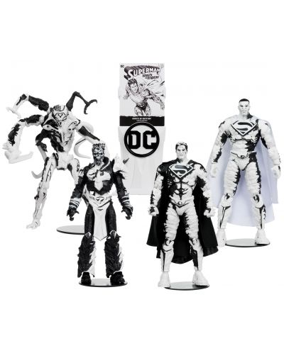 Σετ φιγούρες  δράσης McFarlane DC Comics: Superman - Ghosts of Krypton (Page Punchers) (Sketch Edition) (Gold Label) (Limited Edition), 18 cm - 10