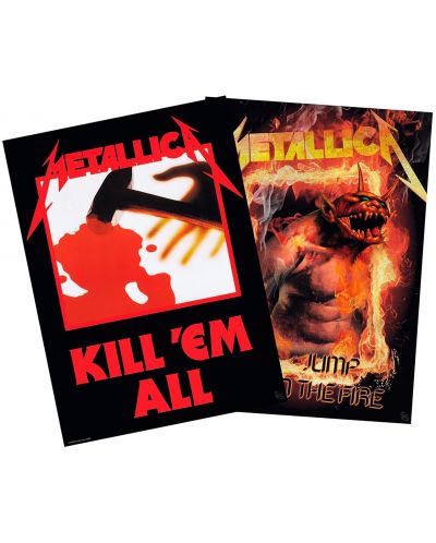 Μίνι σετ αφίσας GB eye Music: Metallica - Kill'Em All &Jump in the Fire - 1