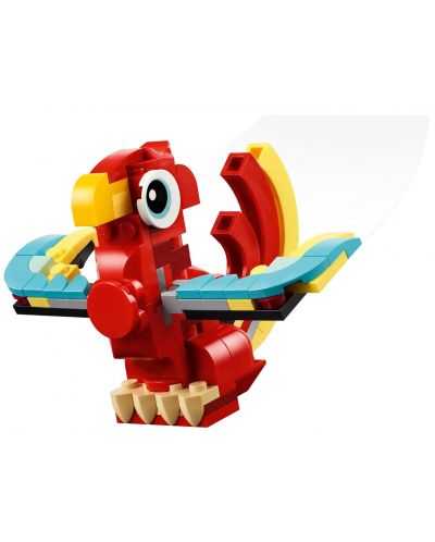 Κατασκευαστής LEGO Creator 3 σε 1 - Κόκκινος δράκος(31145) - 5