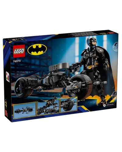 Κατασκευαστής LEGO DC Comics Super Heroes - Φιγούρα κτιρίου Batman και μοτοσυκλέτα (76273) - 2