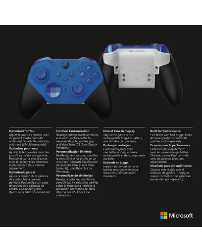 Χειριστήριο Microsoft - Xbox Elite Wireless Controller, Series 2 Core,μπλε  - 7