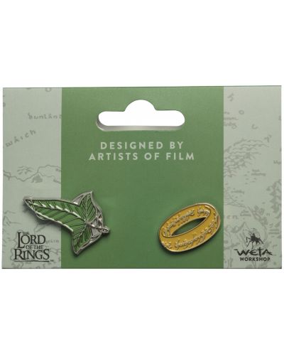 Σετ κονκάρδες  Weta Movies: The Lord of the Rings - Elven Leaf & One Ring	 - 4