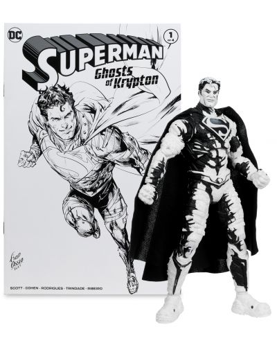 Σετ φιγούρες  δράσης McFarlane DC Comics: Superman - Ghosts of Krypton (Page Punchers) (Sketch Edition) (Gold Label) (Limited Edition), 18 cm - 9