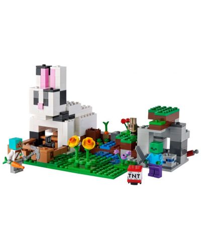 Κατασκευαστής Lego Minecraft - Το Ράντσο των Κουνελιών (21181) - 2