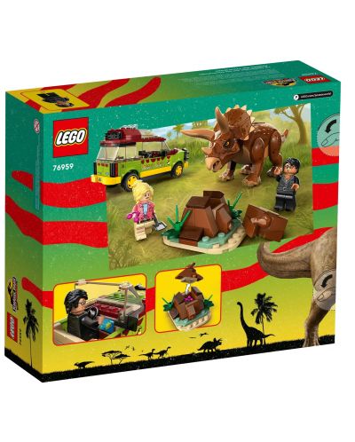 Κατασκευαστής LEGO Jurassic World - Μελέτη για το Triceratops (76959) - 2