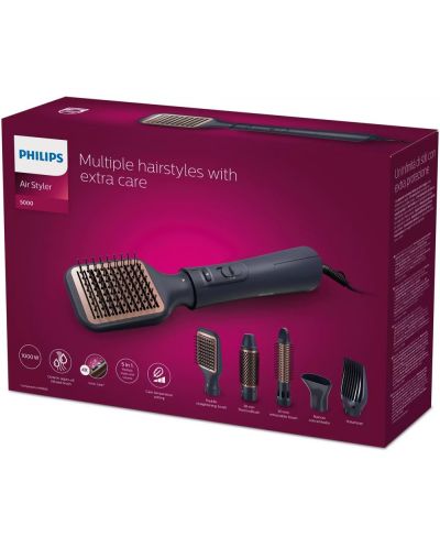 Σετ Philips - Air Styler 5000 BHA530/00, μαύρο  - 7