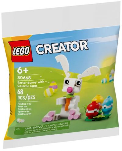 Κατασκευαστής LEGO Creator - Easter bunny with colorful eggs (30668) - 1