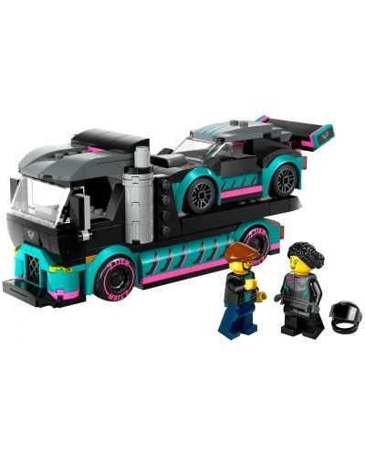 Κατασκευαστής LEGO City - Αγωνιστικό αυτοκίνητο και φορτηγό μεταφοράς αυτοκινήτων(60406) - 2