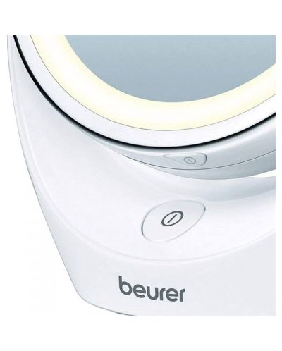 Καθρέφτης LED Beurer - BS 49, 5x Zoom, 11 cm,λευκό - 2