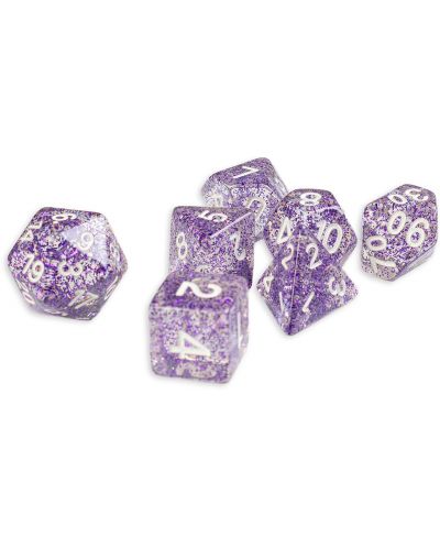Σετ ζάρια Dice4Friends Confetti - Purple, 7 τεμάχια - 1