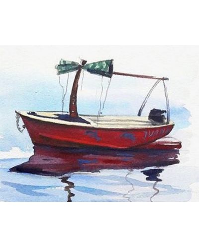 Σετ ζωγραφικής με διαμάντια TSvetnoy - Boat in Calm Waters - 1