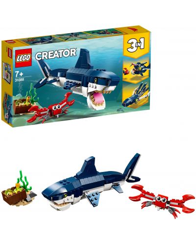 Κατασκευαστής Lego Creator 3 σε 1 - Πλάσματα από τα βάθη της θάλασσας (31088) - 2