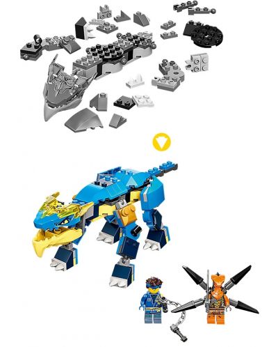 Κατασκευαστής Lego Ninjago - Ο δράκος της καταιγίδας του Jay EVO (71760) - 6