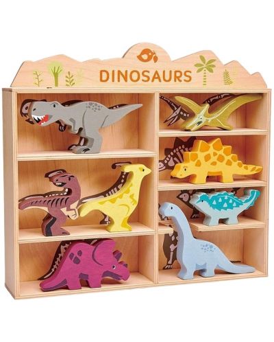 Σετ ξύλινες φιγούρες  Tender Leaf Toys -Δεινόσαυροι  σε ράφι  - 1