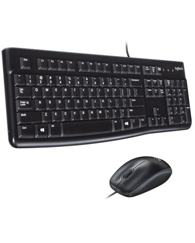 Σετ ποντίκι και πληκτρολόγιο Logitech - MK120, μαύρο - 3