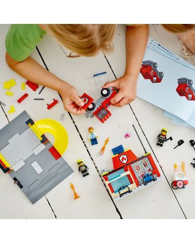 Κατασκευαστής LEGO City -Πυροσβεστική και φορτηγό  (60375) - 4