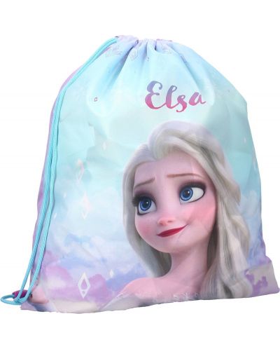 Σετ νηπιαγωγείου Vadobag Frozen II -  Σακίδιο πλάτης και αθλητική τσάντα, Elsa, μπλε και μωβ - 4