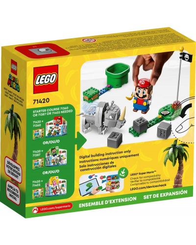  Κατασκευαστής  επέκταση   LEGO Super Mario - Ράμπι ο Ρινόκερος (71420) - 4