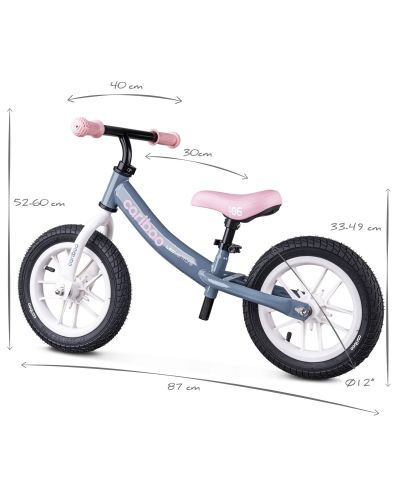 Ποδήλατο ισορροπίας Cariboo - LEDventure, μπλε/ροζ - 8