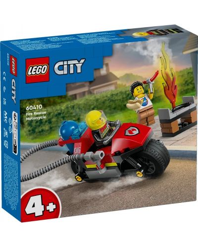 Κατασκευαστής LEGO City - Πυροσβεστική μοτοσυκλέτα διάσωσης (60410) - 1