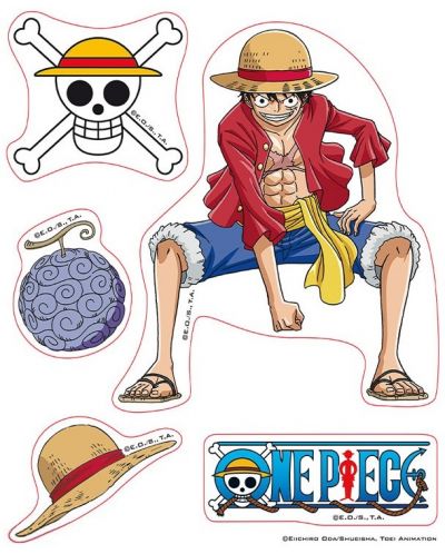 Σετ αυτοκόλλητα ABYstyle Animation: One Piece - Luffy & Law	 - 2