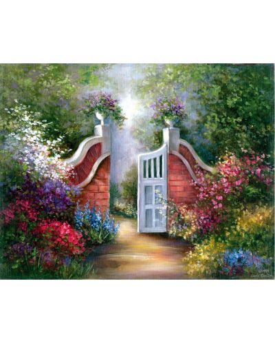 Σετ ζωγραφικής με ακρυλικά χρώματα Royal Masterpiece -Κήπος, 23 х 30 cm - 1