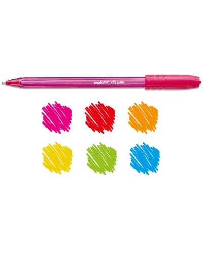Σετ χρωματιστά στυλό Carioca - Fiorella, 6 χρώματα - 2