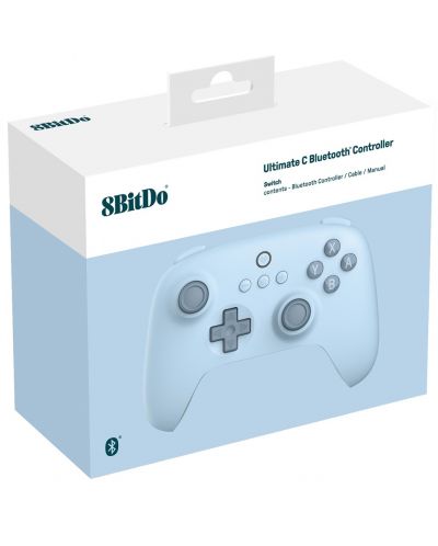 Χειριστήριο 8BitDo - Ultimate C Bluetooth, ασύρματο, μπλε (Nintendo Switch) - 8