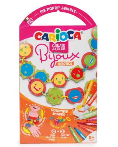 Σετ Carioca Create&Color -Κοσμήματα, Emoticons - 1