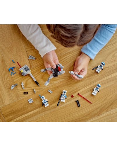 Κατασκευαστής LEGO Star Wars - Πακέτο μάχης 501 Clone Stormtrooper (75345) - 4