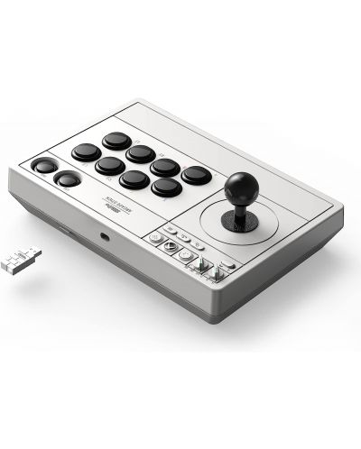 Χειριστήριο  8BitDo - Arcade Stick, για  Xbox One/Series X/PC, λευκό - 3