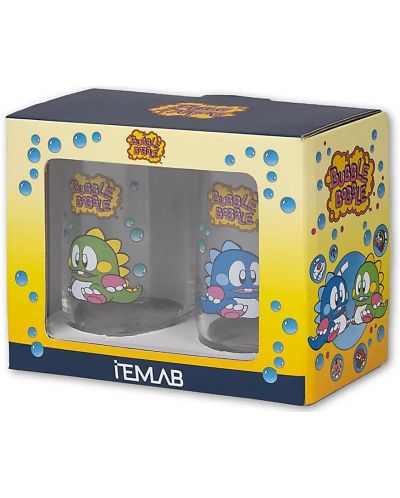 Σετ ποτήρια νερού  ItemLab Games: Bubble Bobble - Bub and Bob - 4