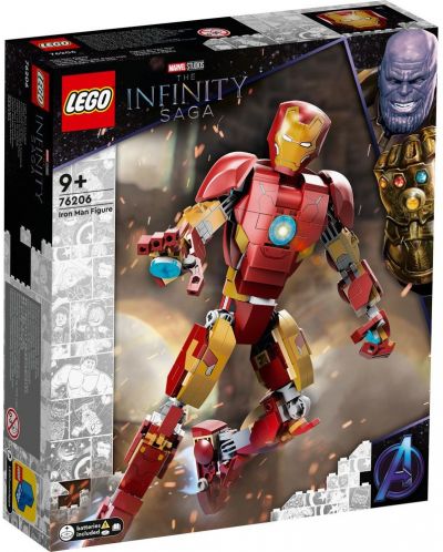 Κατασκευαστής Lego Marvel - Avengers Classic, The Iron Man (76206) - 1