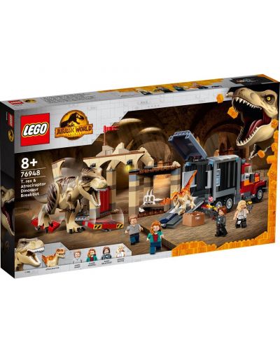 Κατασκευαστής Lego Jurassic World -  Απόδραση του T-Rex και του Atrosiraptor (76948) - 1