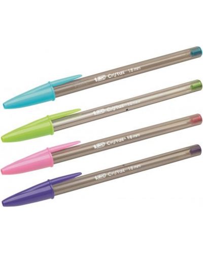 Σετ χρωματιστά στυλό BIC Cristal - Fun, 1,6 mm, 4 χρώματα - 2