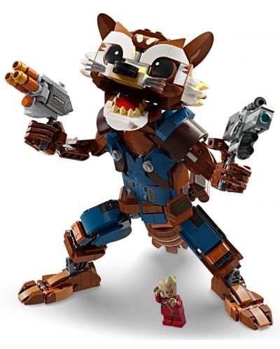 Κατασκευαστής LEGO Marvel Super Heroes -Rocket και Baby Groot(76282) - 2