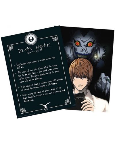 Σετ μίνι αφίσες GB eye Animation: Death Note - Light & Death Note - 1