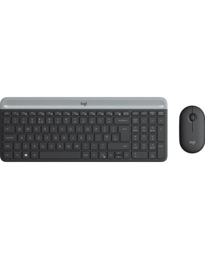 Σετ ασύρματο ποντίκι και πληκτρολόγιο Logitech - Combo MK470, γκρι - 1