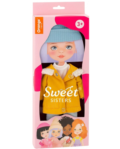 Σετ ρούχων κούκλας Orange Toys Sweet Sisters - Μουσταρδί χρώμα παρκά - 1